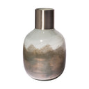 Onega I Short Gradient Blue Glass Gourd Style Vase - Default Title