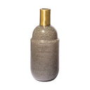 Toba II Tall BrownGold Spotted Gourd Style Vase - Default Title