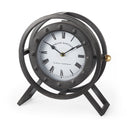 Gaston Gray Metal Circular Table Clock - Default Title