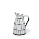 Lome Small WhiteBlack Ceramic Jug - Default Title