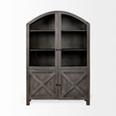Barrett 485L X 1725W X 73H Gray Solid Wood Display Cabinet - Default Title