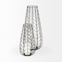 Petiole II Large Gold Toned Metal Table Candle Holder - Default Title