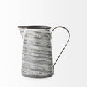 Serena I 8H Small GrayWhite Textured Metal Jug - Default Title