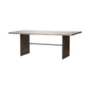 Ledger III 84x38 Brown Solid Wood Top Base Dining Table - Default Title