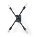 Xendi 4x25 Black Toned Metal Sputnik Wall Sconce - Default Title
