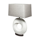 Celtica 268H White Resin Ring-Shaped Base Table Lamp - Default Title