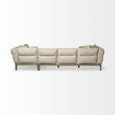 Denali III Beige Upholstered Wooden Frame Sectional - Default Title