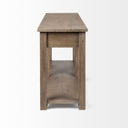Harrelson III 72L x 18W Brown Wood 4 Drawer Console Table - Default Title