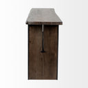 Ledger II 70L x 17W x 30H Live-Edge Wooden Brown Console Table - Default Title