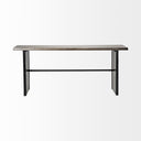 Ledger II 70L x 17W x 30H Live-Edge Wooden Brown Console Table - Default Title