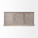 Braxton III 815x185 Natural Brown Solid Wood 3 Drawer 6 Door Sideboard - Default Title