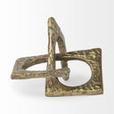 Delaunay I Large 10L X9W Gold Hammered Metal Interlinked Patterned - Default Title