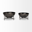 Cauldron Set of 2 Brown Metal Bowls - Default Title