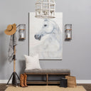 Lamda 22 x 75 Black Metal and Light Brown Wood Coat Rack - Default Title