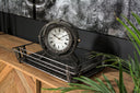 Gaston Gray Metal Circular Table Clock - Default Title