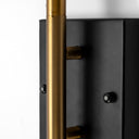 Tremont I 23L x 525W x 175H BlackGold Metal Conical Shade Wall Sconce - Default Title