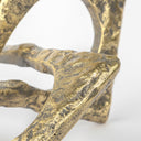 Delaunay I Large 10L X9W Gold Hammered Metal Interlinked Patterned - Default Title