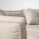 Denali III Beige Upholstered Wooden Frame Sectional - Default Title