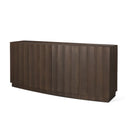 Swanson Dark Brown Wooden Scalloped Sideboard - Default Title