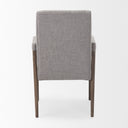 Palisades Grey Fabric Wrap Brown Wooden Frame Dining Chair - Default Title