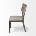 Tenton II Grey Fabric Seat Brown Wood Frame Dining Chair - Default Title