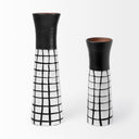 Luanda Large BlackWhite Large Ceramic Vase - Default Title