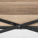 Trey I 80L x 16W Brown Wood and Black Iron Console Table - Default Title