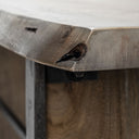 Ledger II 70L x 17W x 30H Live-Edge Wooden Brown Console Table - Default Title