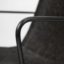Sawyer II Black Faux-Leather Seat Black Iron Frame Dining Chair - Default Title