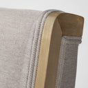Tenton I Grey Fabric Wrap Brown Wooden Base Dining Chair - Default Title