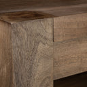 Emeril Brown Solid Wood Two-Tier Smooth Counter Top Kitchen Island - Default Title