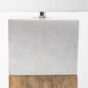 Woodrow 223H Light Brown Wood w White Accent Table Lamp - Default Title