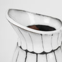 Lome Small WhiteBlack Ceramic Jug - Default Title