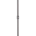 Anna 26x14 Hanging Gun-Metal w Clear Glass Rods Six Bulb Chandelier - Default Title
