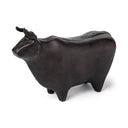 Taurus II 9L x 4W Black Cast Aluminum Bull Decorative Object - Default Title