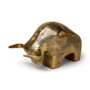 Tauro I 9L x 4W Gold Cast Aluminum Raging Bull - Default Title