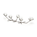 Vine I Distressed Silver Metal Creeper Five Candle Table Candle Holder - Default Title