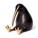Dodo Kiwi 7L x 4W Black Cast Aluminum Mauritian Bird Sculpture - Default Title