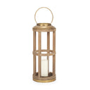 Andy II Small Natural Wood Cylindrical Lantern - Default Title