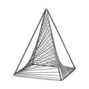Risley 8L x 8W Gray Metal Triangular Decorative Object - Default Title