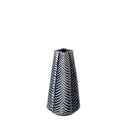 Bashir I Small Dark Navy Gloss Ceramic Vase - Default Title