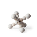 Carrollton I Small 7L x 7W Off-White Geometric Wood Ball Jack - Default Title