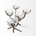 Vine II Distressed Gold Metal Creeper Five Candle Table Candle Holder - Default Title