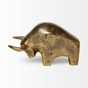 Tauro I 9L x 4W Gold Cast Aluminum Raging Bull - Default Title