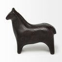 Sphynx II 7L x 2W Black Cast Aluminum Horse Shaped Object - Default Title