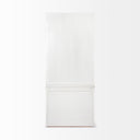 Fairview I White and Medium Brown Wood Three Shelf Shelving Unit - Default Title