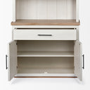 Fairview I White and Medium Brown Wood Three Shelf Shelving Unit - Default Title