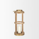 Andy II Small Natural Wood Cylindrical Lantern - Default Title