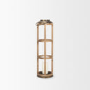 Andy I Large Natural Wood Cylindrical Lantern - Default Title