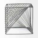 Rochon 8L x 8W Gray Metal Decorative Cube - Default Title